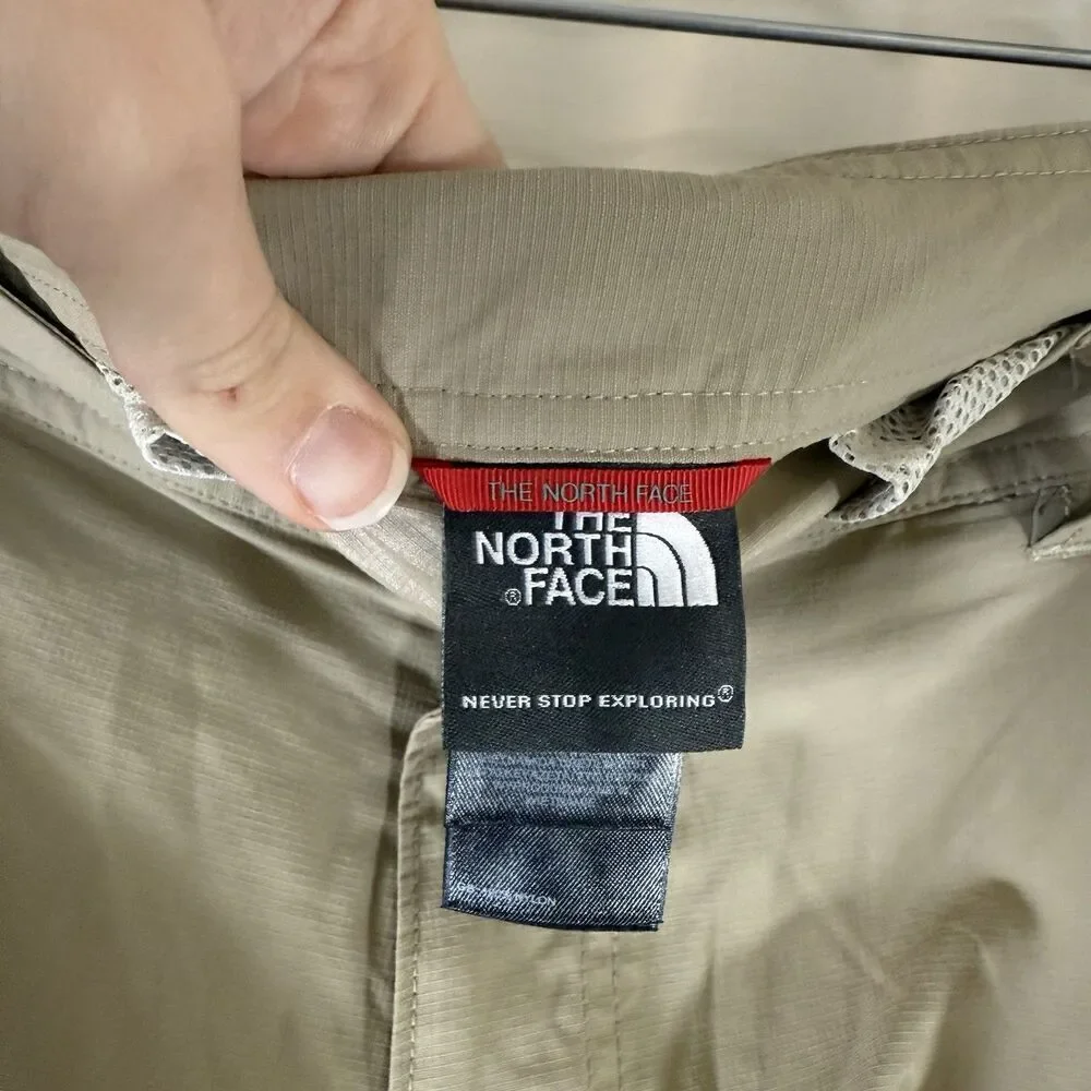 North Face Hiking Convertible Pants Men's 40x30 Khaki Zip Pocket Snap Zip